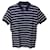 Gucci Striped Short Sleeve Polo Shirt in Navy Blue and White Cotton  Multiple colors  ref.565511