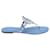 Tory Burch Miller Sandals in Blue Leather  ref.565513