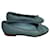 Chanel Zapatillas de ballet Azul Cuero  ref.565578