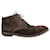 boots fourrées en daim Gucci p 43 Fourrure Marron foncé  ref.565579
