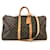 Louis Vuitton Keepall 55 Bandouliere Monogram Canvas Brown Leather  ref.565590