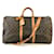 Louis Vuitton Keepall 55 Tela monogramma Bandouliere Marrone Pelle  ref.565594