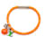 Taille du bracelet Louis Vuitton Orange Monogram Hang It 19 Cuir  ref.565596