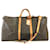 Louis Vuitton Keepall 60 Bandouliere Monogramm Leinwand Braun Leder  ref.565597