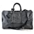 Louis Vuitton Keepall 45 Bandouliere Lona Damier Grafito Negro Cuero  ref.565601