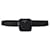 Cinturón de nailon tejido Prada Negro Cuero Poliamida Paño  ref.565623