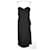 Proenza Schouler Vestido preto com corpete desossado de arquivo Acetato  ref.566159