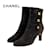 Chanel Boots Brown Suede  ref.566162
