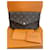 Louis Vuitton felicie clutch Brown Leatherette  ref.566169