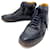 CHAUSSURES BASKETS BERLUTI PLAYTIME MONTANTES SCRITTO 10.5 44.5 SNEAKERS Cuir Gris  ref.566234