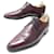 BERLUTI DERBY SHOES 3 carnations 8.5 42.5 3173 IN BURGUNDY PLEATED LEATHER Dark red  ref.566275