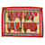 Hermès TOWEL HERMES LES SANGLES 90 x 65 CM COTTON ORANGE BATH TOWEL  ref.566403