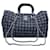 Chanel Grey Tweed and Patent Leather Tote Shoulder Bag Wool  ref.566439