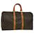 Louis Vuitton Keepall 45 Brown Cloth  ref.566453