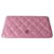Chanel Portafoglio rosa Pelle  ref.566904