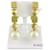 Bulgari Earrings White Gold hardware Yellow gold Pearl  ref.566914