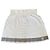 Cambon Chanel authentischer Tennisrock mit Monogramm-Logo Weiß Grau