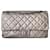 2.55 Chanel Handbags Silvery Leather  ref.566970