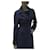 Abrigo de seda azul marino de Chanel Azul oscuro  ref.566972