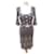 Temperley London Gestricktes Kleid aus Temperley-Seide Silber Mehrfarben Acetat  ref.567030