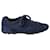 Prada Low Top Sneakers in Blue Suede  ref.567688