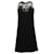 Sandro Paris Lace Shift Dress in Black Polyester  ref.567754