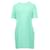 Alexander McQueen Shift Dress with Zipper Shoulder Detail in Turquoise Polyester  ref.567830
