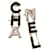 CHANEL Black/White Enamel Logo Gold Tone Metal Earrings Multiple colors  ref.568274