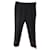 Alexander Mcqueen Contrast Pipe Cropped Straight Leg Pants in Black Viscose Cellulose fibre  ref.568557