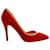 Sapatos pontiagudos Charlotte Olympia em camurça vermelha Vermelho Suécia  ref.568574