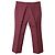 MSGM Houndstooth Cropped Dress Pants in Red Fleece Wool - view 2