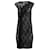 Nina Ricci Robe mi-longue à motif en dentelle en polyester noir  ref.568593
