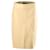 Prada Midi Skirt with Back Slit in  Yellow Leather  ref.568607