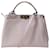 Fendi Peekaboo Medium Tote With Sequin Lining Leather Chess Pink / White  ref.568653