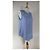 Canotta Christian Siriano in lino blu - vista 2