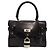 Minibolso negro de charol de Russell & Bromley