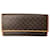 Céline Celine vintage Triomphe wallet Brown Cloth  ref.570414