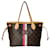 Louis Vuitton Neverfull PM handbag Brown Cloth  ref.570415