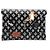 Organizer Louis Vuitton Kirigami Pochette nera Catogram Monogram Canvas Nero
