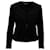 Sandro Paris Jacke mit langen Ärmeln aus schwarzer Wolle  ref.570509