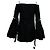 Mini abito Ellery con spalle scoperte in cotone nero - vista 2