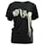 Autre Marque Alexander McQueen T-Shirt mit Rosendruckmuster aus schwarzer Baumwolle  ref.570577