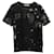 Camiseta de punto de algodón negro con estampado Cosmo de Valentino  ref.570627