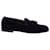 Tom Ford William Tasseled Leather-Trimmed Loafers in Violet Velvet  Purple  ref.570636