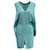 Stella Mc Cartney Stella McCartney Vestido midi aberto nas costas com fenda em seda artificial azul Raio Fibra de celulose  ref.570660