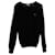 Suéter con cuello de pico y logotipo de Lacoste en lana negra Negro  ref.570696