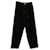 Y'S Yohji Yamamoto Calça com detalhe de zíper em lã preta Preto  ref.570707
