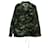 Parka Saint Laurent camouflage avec écusson brodé Love en coton vert  ref.570722