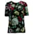 Dolce & Gabbana Top mit Blumendruck aus schwarzer Viskose Zellulosefaser  ref.570726