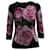 Dolce & Gabbana Estampado de rosa rosa en viscosa negra Negro Fibra de celulosa  ref.570733